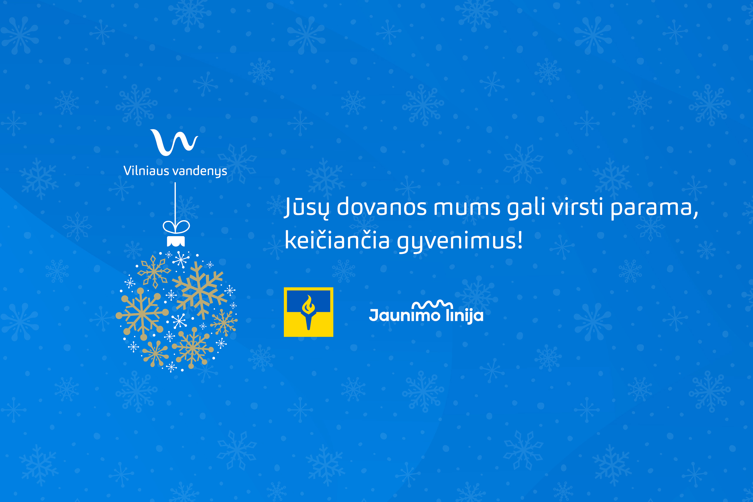 „Vilniaus vandenys“ ragina dovanas keisti į gerus darbus